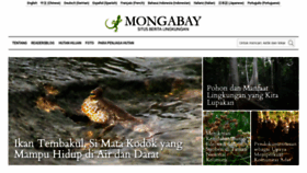 What Mongabay.co.id website looked like in 2021 (3 years ago)