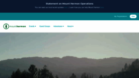 What Mounthermon.org website looked like in 2021 (3 years ago)