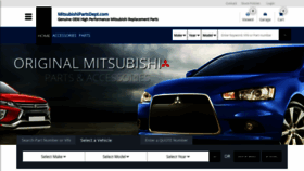 What Mitsubishipartsdept.com website looked like in 2021 (3 years ago)