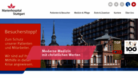 What Marienhospital-stuttgart.de website looked like in 2021 (3 years ago)