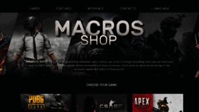 What Macros.shop website looked like in 2021 (3 years ago)