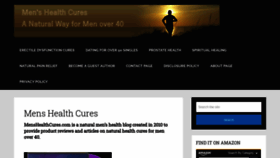 What Menshealthcures.com website looked like in 2021 (3 years ago)