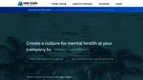 What Mindsharepartners.org website looked like in 2021 (3 years ago)