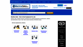 What Machinesales.com website looked like in 2021 (3 years ago)