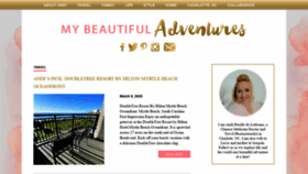 What Mybeautifuladventures.com website looked like in 2021 (3 years ago)