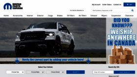 What Moparpartscanada.ca website looked like in 2021 (3 years ago)