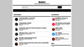 What Matikiri.net website looked like in 2021 (3 years ago)