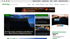 What Mercomindia.com website looked like in 2021 (3 years ago)
