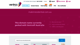 What Makinresidential.com.au website looked like in 2021 (3 years ago)