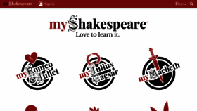 What Myshakespeare.com website looked like in 2021 (3 years ago)
