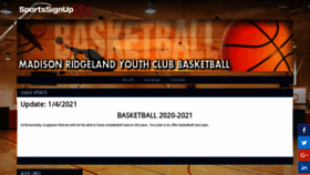What Madisonridgelandyouthclubbasketball.sportssignup.com website looked like in 2021 (3 years ago)