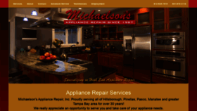What Michaelsons.us website looked like in 2021 (3 years ago)