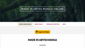 What Madeinabyss-manga-new.com website looked like in 2021 (3 years ago)