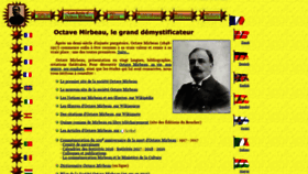 What Mirbeau.org website looked like in 2021 (3 years ago)