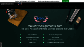 What Makemyassignments.com website looked like in 2021 (3 years ago)
