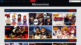 What Meownime.online website looked like in 2021 (5 years ago)