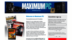 What Maximumpc.com website looked like in 2021 (3 years ago)
