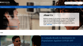 What Mckesson.ca website looked like in 2021 (3 years ago)
