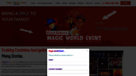 What Magicworldevent.com website looked like in 2021 (3 years ago)