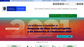 What Minenergia.gov.co website looked like in 2021 (3 years ago)