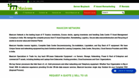 What Maxicom.us website looked like in 2021 (3 years ago)
