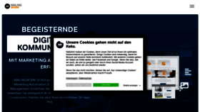 What Mailingwork.de website looked like in 2021 (3 years ago)