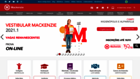 What Mackenzie.br website looked like in 2021 (3 years ago)