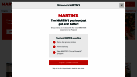 What Martinsfoods.com website looked like in 2021 (3 years ago)