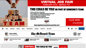 What Mcdowellnews.com website looked like in 2021 (3 years ago)