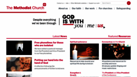 What Methodist.org.uk website looked like in 2021 (3 years ago)