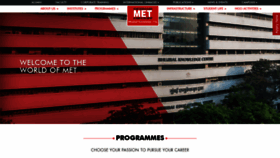 What Met.edu website looked like in 2021 (4 years ago)