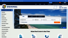 What Miamiresidence.com website looked like in 2021 (3 years ago)