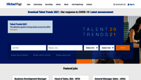What Michaelpage.com.sg website looked like in 2021 (4 years ago)