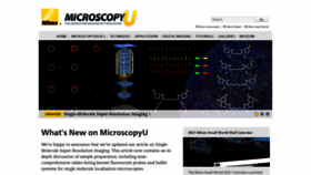 What Microscopyu.com website looked like in 2021 (3 years ago)