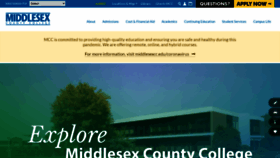What Middlesexcc.edu website looked like in 2021 (3 years ago)