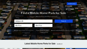 What Mobilehomeparkstore.com website looked like in 2021 (3 years ago)