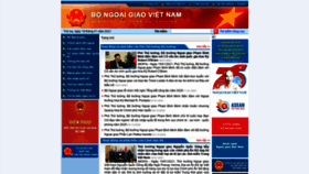 What Mofa.gov.vn website looked like in 2021 (3 years ago)