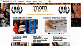 What Momadvice.com website looked like in 2021 (3 years ago)