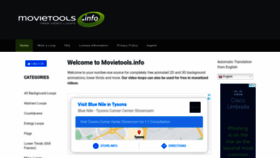 What Movietools.info website looked like in 2021 (3 years ago)