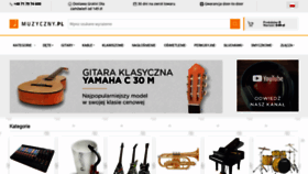 What Muzyczny.pl website looked like in 2021 (4 years ago)