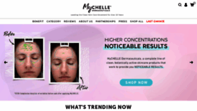 What Mychelle.com website looked like in 2021 (3 years ago)