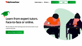 What Myprivatetutor.my website looked like in 2021 (4 years ago)