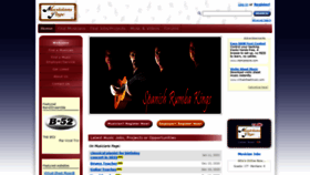 What Musicianspage.com website looked like in 2021 (3 years ago)