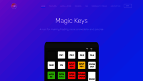 What Magickeys.trade website looked like in 2021 (3 years ago)