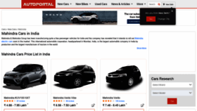 What Mahindra.autoportal.com website looked like in 2021 (3 years ago)