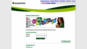 What Myeaccount.islington.gov.uk website looked like in 2021 (3 years ago)
