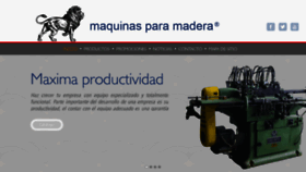 What Maquinasparamadera.com.mx website looked like in 2021 (4 years ago)