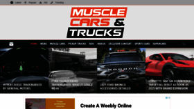 What Musclecarsandtrucks.com website looked like in 2021 (3 years ago)