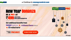 What M.moneycontrol.com website looked like in 2021 (3 years ago)
