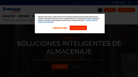 What Mecalux.es website looked like in 2021 (3 years ago)